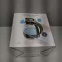 Chefman Electric Kettle, 1.8L 1500W, Hot Water Boiler, Removable Lid for Easy Cleaning, Auto Shut Off, Boil-Dry Protection, Stainless Steel Filter, BPA Free, Borosilicate Glass Electric Tea Kettle (Black)