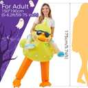 WinnerWhy Adult Inflatable Costume with LED Light Blow up Summer Animal Dress Jumpsuit for Adult Man Women