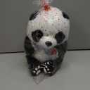 9.8'' Panda Dolls with Love Heart Scarf, Soft Stuffed Plush Animal Toys Plushies Birthday Gifts for Her/Girlfriend Lover Mom Kids (Blue)