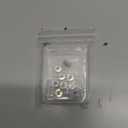 PH PandaHall 20 Pcs Clip Lock Bead Charms Large Hole Beads Clip on Beads with 20 Pcs Silicon Rubber Stopper O-Rings Fit European Style Bracelet for DIY Bracelet Jewelry Making