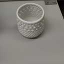 HomArt 9766-6 Lanai Hurricane Votive Holder, 4.5-inch Length, Ceramic, Shiny White