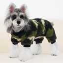 XPUDAC Dog Sweater, Dog Winter Clothes for Dogs Girl Boy Fleece Doggy Pajamas for Winter Christmas, Camouflage, Large