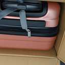 Amazon Basics 21" Hardside Carry-On Luggage with Multi-directional Wheels, Expandable for Up to 25% More Space, Scratch-Resistant Surface, Rose Gold