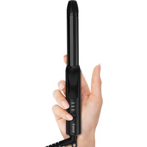 Mini Curling Iron Dual Voltage, 3/4 Inch Travel Curling Iron with 3 Adjustable Temperature, Ceramic Mini Hair Curler with Argan Oil & Keratin Infused, Travel Size Curling Wand with Storage Bag