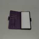 Wallet Case for Samsung Galaxy S24 Ultra Leather Wallet Flip Cover with Card Holder, Kickstand, Magnetic Closure, RFID Blocking TPU Shockproof Phone Case Compatible with S24 Ultra, Purple