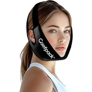Comfoack, Teeth Ice Pack Head Wrap with Ear Hole Design, Soft Face Ice Pack Reusable Gel Hot Cold Therapy for TMJ Pain Relief, Tonsillectomy, Oral Surgery, Face Swelling