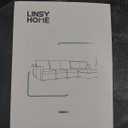 LINSY HOME Backrest Module for Modular Sectional Sofa Couch with Storage, Back Frame Covers Removable, Machine-Washable and Changeable, Z Shape Connector Hardware Included, Dark Grey