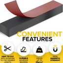 X-bet MAGNET ic Strips with Adhesive Backing - ic Tape for Crafts - Tool and Knife Strips for Kitchen, Garage and Garden - Adhesive ic Tool Holder Strip for Wall
