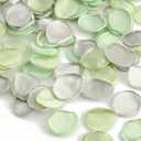 350pcs Silk Green Grey Roses Bridal Shower Confetti,Wedding Petal Decorations,Flower Girl Wedding Birthday Party Decorations,Table Centerpieces Anniversary Romantic Night Decorations (Color4)