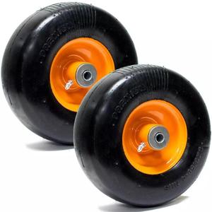 2PK Flat Free Solid Tire for Mowers Front Caster Wheel 9x3.50-4, Replacement for Scag OEM 2PK Flat Free Solid Tire for Mowers Front Caster Wheel 9x3.50-4, Replacement for Scag OEM