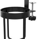 Desk Cup Holder Clamp - Adjustable Anti-Spill Cup Holder for Table/Desk, 360 Rotatable with Strong Grip, Fits Mugs, Tumblers & Bottles (9.5cm/3.7in, Holds 5kg/11lbs)