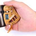 BICASTER Archery Finger Tab Genuine Leather + Aluminum Plate Adjustable Finger Guard Protective Gear for Recurve Bow
