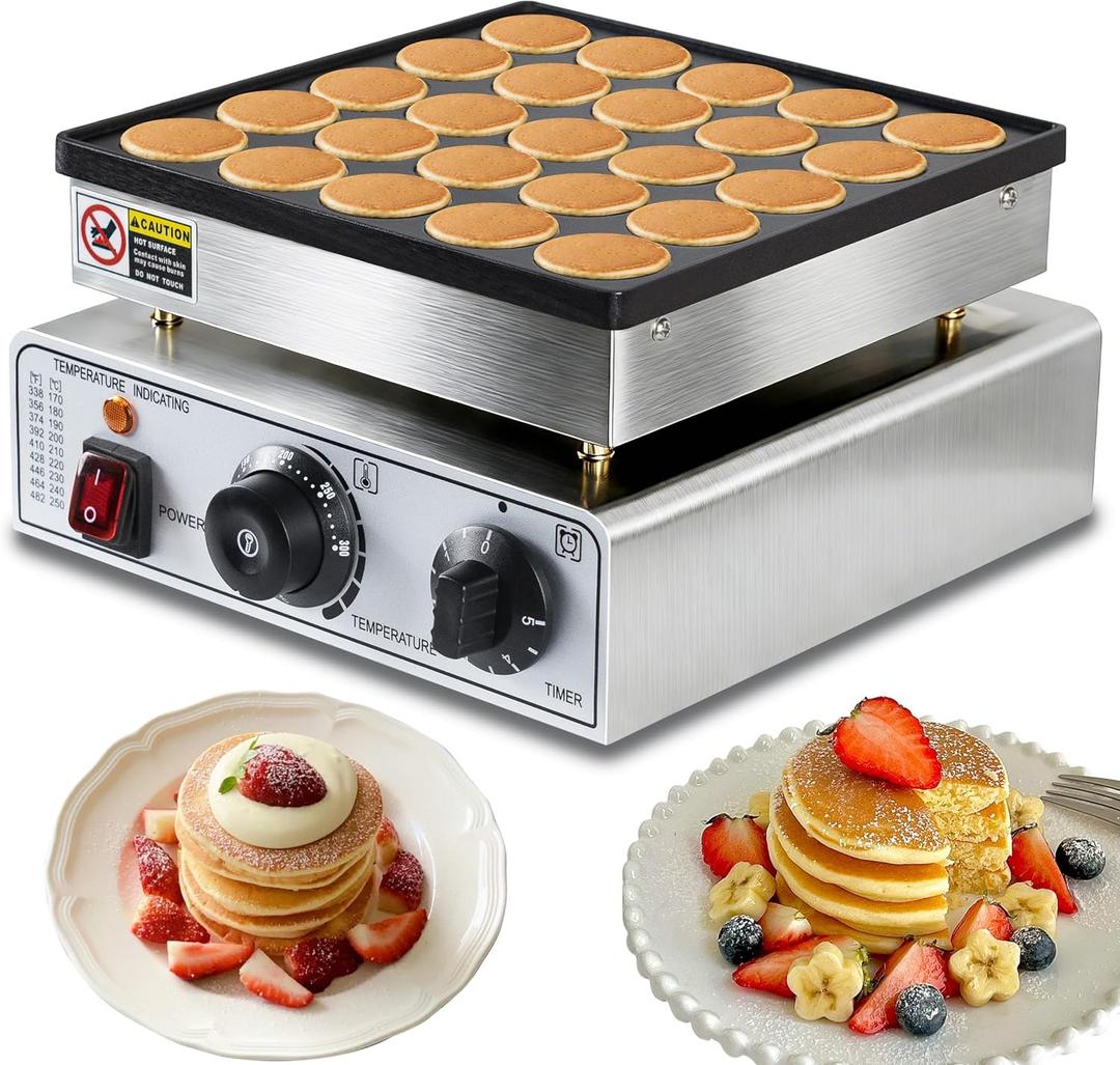 Commercial 25-Cup Mini Pancake Maker,Dutch Pancake Machine
