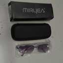 MIRYEA Full Lens Reading Glasses Spring Hinge UV400 Protection Sunglasses Blue Light Blocking Sun Readers for Men and Women
