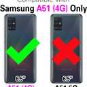 Asuwish Phone Case for Samsung Galaxy A51 4G Zipper Wallet Cover with Tempered Glass Screen Protector and Flip RFID Blocking Cash Card Holder Cell Accessories A 51 M40S 51A A515F S51 Women Girls Green