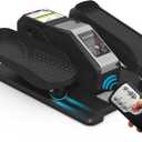 Under Desk Elliptical Machine, Electric Ellipse Leg Exerciser for Senior, Quiet and Compact Electric Seated Pedal Exerciser for Home with Display Monitor, Remote Control and 12 Adjustable Speeds