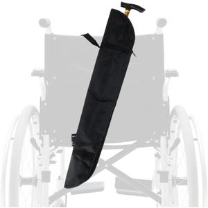Cane Storage Bags with Adjustable Strap Design, Portable Walking Aid Storage Bag, Mobility Scooter Cane Holder for Mobility Scooters and Wheelchairs - Universal Canes and Umbrella Carry Bags (Large)