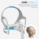 N20 Headgear Compatible with ResMed AirFit N20 / AirTouch N20 Nasal Mask Headgear - Standard/Medium (1 Soft Breathable Headgear + 2 Magnetic Clips)