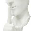 Human Face Mask Resin Sculpture Home Decor Desk Decoration Home Decor Ornament Resin Model (