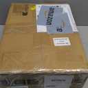 SONGMICS 3-Tier Metal Storage Rack with Wheels, Mesh Shelving Unit with X Side Frames, 23.6-Inch Width, for Entryway, Kitchen, Living Room, Bathroom, Industrial Style, White UBSC163W01