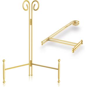 Plate Holder Display Stand, 12 Inch plate Stand for Display Large Platter, Heavy Dute Easel Stand Holder for Art Plate Dish Photo Frame, 2-Pack