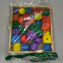 Melissa & Doug Primary Lacing Beads - Educational Toy with 30 Wooden Beads and 2 Laces for Toddlers, Fine Motor Skills Lacing Toys for Toddlers and Kids Ages 3+