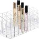 ELLDOO Rollerball Perfume Organizer, 36 Spaces Clear Acrylic Perfume Storage Holder Beauty Scent Holder, Makeup Lipgloss Lipstick Display Case