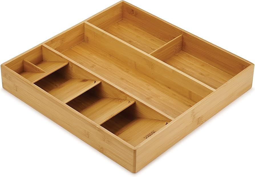 Joseph Joseph DrawerStore Cutlery Storage, Kitchen Utensils & Kitchen Accessories in a Drawer - Bamboo, Bamboo