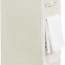 Chrislley 90L Rolling Laundry Basket Large Laundry Hamper with Wheels Collapsible Clothes Hamper Rolling Tall Laundry Storage Cart Foldable Clothes Organizer (Beige)