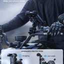Lamicall Motorcycle Phone Mount Holder - [Dual Vibration Dampener] [Upgrade Handlebar Clip] Motorcycle Cell Phone Holder, Bike Phone Mount, Gifts for iPhone 16 15 14 Pro Max, 4.7-6.7" Phones, Black