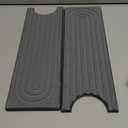 Stone Faucet Mat for Kitchen Sink, Quick Drying Mats, Water Absorbing Guard & Sink Protectors, Diatomite Bathroom Counter Tray, Kitchen Decor Home Accessories - Dark Grey, Large, 23.6''x4''