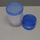 BiuLeon 6 Pack-24 oz Freezer Storage Containers, Plastic Food Storage Containers with Twist Top Lids, BPA Free and Reusable Soup Containers with Lids, Leakproof/Microwave/Dishwasher Safe