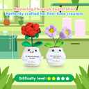 yes.sister Potted Crochet Kit (Roses) (purple red)