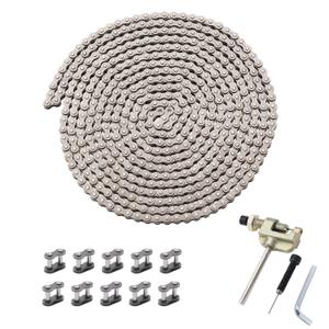 KAMIER 25H Roller Chain 10 Feet 480 Links Breaker for Razor MX350 MX500 MX650 SX500 RSF650 Dirt Bike E300 E200 E100 Electric Scooter ATV Quad Go Kart 47cc 49cc 2-Stroke Mini Pocket Rocket Bike Parts