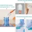 2-Pack Bucket Brush, Kettle Brush, Cleaning Extra Long Bottles, Gallon Jug Cleaner, Water Bottle Cleaner, Stainless SteelMulti-Scenario