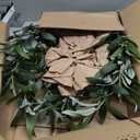 16" Heart Shaped Artificial Olive Leaf & Fruit Wreath - Realistic Green Olive Branches with Spring Floral Accents, Farmhouse Wall Door Wedding Arch Window Hanging for Indoor Outdoor