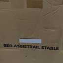 Bedside Rail for Elderly Safety Adjustable Bed Aid with Storage Pocket, Non-Slip Handle, 400 lbs Gravity Capacity -Gray (Stand-Compatible with Bed Frames 13.19" or Higher)