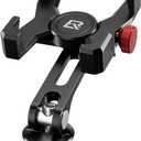ROCKBROS Bike Phone Holder, Aluminum Bike Phone Mount Holder,Handlebar Mounted Cell Phone Holder for 4.7-7.1 Inch Phones Headset Cap Mount
