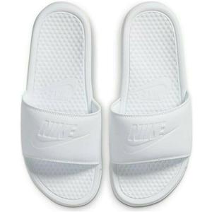 Nike Men's Benassi Solarsoft Slide Athletic Sandal (6, White | White)