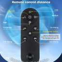 Hybrid Solar Attic Fan with Remote Control, 40 Watt Solar Powered Roof Vent Fan, 880-1470 CFM Exhaust Fan, 22x22x10