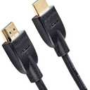 HDMI Cable, 3ft, 4K@60Hz, High-Speed 4K HDMI 2.0 Cord (18Gbps), 2160p, 48 bit, Compatible with TV/PS5/Xbox/Roku, Black (3 ft)