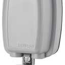 Leviton Weatherproof Outlet Box, Extra Duty 1-Gang While-In-Use Cover Includes Inserts for Single, Duplex and Decora/GFCI Receptacles, Vertical Mount, Plastic Enclosure, 5980-UGY, Gray