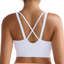 RUNNING GIRL High Impact Sports Bras for Women, High Support Running Sports Bra Moulded Cup Strappy Sports Bras, Large 