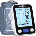 RunStar Upper Arm Blood Pressure Monitor with Wide Range Cuff (8.6'' -16.5'') for Home Use FSA&HSA Eligible, Automatic Digital BP Machine with Storage Bag, 2x99 Reading Memory