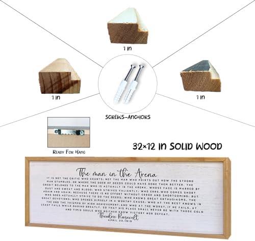 Surfapans Master Bedroom Above Bed Wall Decor 32"12" Always Kiss Me Goodnight Sign Rustic Farmhouse Couples Over Bed Romantic Love Quotes Modern Large Wood Frame Horizontal Wall Hanging Art (Black