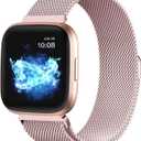 STAINLESS STEEL MESH BAND FOR USE WITH FITBIT VERSA ROSE GOLD - New