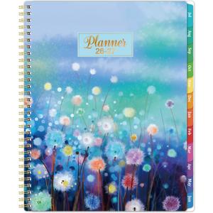 Planner 2026-2027 - Academic Planner 2026-2027, Weekly and Monthly Planner 26-27, Calendar Planner, Jul. 2026 - Jun. 2027, 11 x 8.5, Colorful Tabs, Back Pocket, Holidays, Twin-Wire Binding