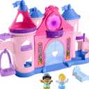 Fisher-Price Little People Toddler Toy Disney Princess Magical Lights & Dancing Castle Musical Playset for Pretend Play Ages 18+ Months
