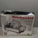 KitchenAid Large Capacity Full Size Rust Resistant Dish Rack with Angled Drain Board and Removable Flatware Caddy, Light Grey