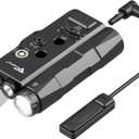 VOTATU V848 Laser Light Combo, Green/IR Laser & 1700LM Flashlight/IR Illuminator Combo, Multi-Mode Display Screen Weapon Light Laser for Rifle and Shotgun Compatible with Mlok Picatinny Rail (Black)